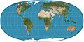Image 8 Tobler hyperelliptical projection Map: Strebe, using Geocart The Tobler hyperelliptical projection is a family of equal-area pseudocylindrical map projections first described by Waldo R. Tobler in 1973. The imagery used for the map is derived from NASA's Blue Marble summer months composite, with oceans lightened to enhance legibility and contrast. More selected pictures