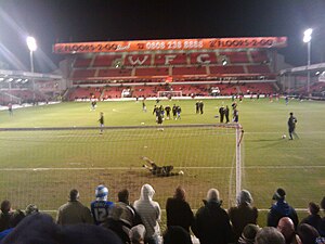 Blick auf den Homeserve Stand vor dem Spiel FC Walsall gegen Leicester City am 3. Februar 2009