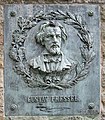 Bronzetafel: Komponist des Liedes, Gustav Pressel