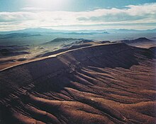 Picture of Yucca Mountain, in the Nevada Desert