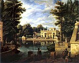 View of the Royal Baths Palace in Summer, Marcin Zaleski, ca. 1837