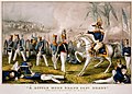 A little more grape Capt. Bragg - General Taylor at the Battle of Buena Vista, Feby 23d, 1847. Lithograph. Currier.