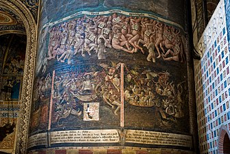 The "Last Judgement" mural (detail, end of 15th c.)