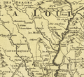 Image 28A map of the region in Louisiana, 1687 (from History of Arkansas)