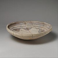 Bowl; mid 6th–5th millennium BC; ceramic; Tell Abu Shahrain; Metropolitan Museum of Art