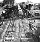 Railway workers on the San Martín Line (1969)