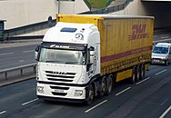 An Iveco Stralis lorry in the UK
