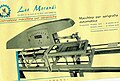 Catalogue Morandi's silk screen machine S1