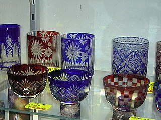 Edo-Kiriko cut glass from Japan