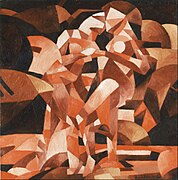 Francis Picabia, The Dance at the Spring, 1912, oil on canvas, 47+7⁄16 by 47+1⁄2 inches (1,205 mm × 1,206 mm), Philadelphia Museum of Art, Philadelphia