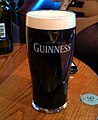 Current Guinness glass