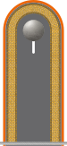 Dienstgradabzeichen auf der Schulterklappe der Jacke des Dienstanzuges für Heeresuniformträger der Feldjägertruppe.