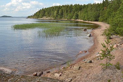 Hietasaari island on Lake Saimaa