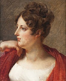 Portrait of Hortense Allart, painted by her sister Sophie Allart, Roma, 1829 (Châtenay-Malabry, Maison de Chateaubriand (Vallée-aux-Loups)