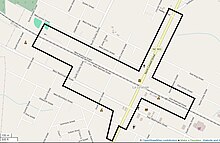 This is a map of the la grange historic district.