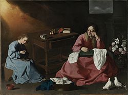 Christ and the Virgin in the House at Nazareth, c. 1631–1640, Cleveland Museum of Art