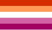 Lesbian (since 2018; five stripes)[137][138]