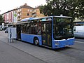 MAN bus on Munich Metrobus service 53 (lacking a special MetroBus poster)