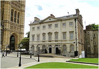 The Georgian 6–7 Old Palace Yard, now part of the Parliamentary Estate, is the only visible reminder that Old Palace Yard was once a residential street.