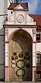Astronomical clock at town hall in Olomouc