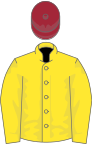 Yellow, maroon cap