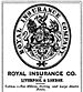 Royal Insurance logo used in Canada, 1857.