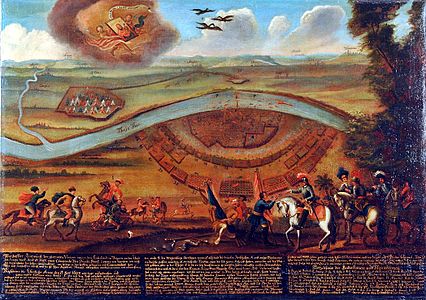 Painting of the battle from around 1698