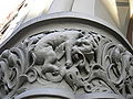 Stylized lion, entrance of Grand Central Hotel, Squire–Latimer Building