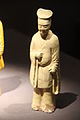 Painted pottery of a male attendant, Sui dynasty (581–618 AD)
