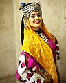 Turkish folk dancer in traditional dress