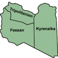 Die drei libyschen Regionen 1942–1951