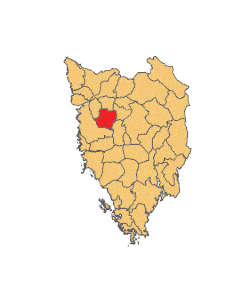Location of Višnjan in Istria