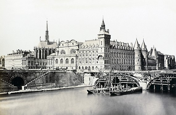 The Palais after partial reconstruction, 1859