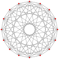 2{4}8, , with 16 vertices, and 64 edges