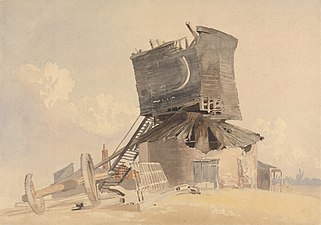 A Storm Damaged Windmill (undated), Yale Center for British Art