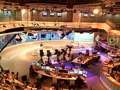 The news desk of Al Jazeera English