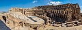 Image 11 Amphitheatre of El Jem Photograph: Poco a poco Panoramic view of the Amphitheatre of El Jem, an archeological site in the city of El Djem, Tunisia. The amphitheatre, one of the best-preserved Roman ruins and a UNESCO World Heritage Site since 1979, was built around 238 AD, when modern Tunisia belonged to the Roman province of Africa. It is the third-biggest amphitheatre in the world, with axes of 148 m (486 ft) and 122 m (400 ft) and a seating capacity of 35,000, unique in Africa. More selected pictures