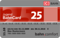 Jugend-Bahncard 25 mit bahn.comfort-Status