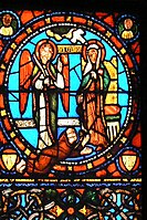 12th century stained glass from Basilica of Saint-Denis