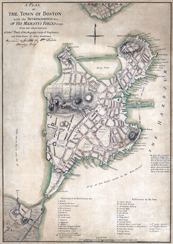 1775 map of Boston, Mass.
