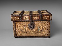 Chest (petaca) from colonial Mexico, c. 1772. Now in the Metropolitan Museum of Art[115]