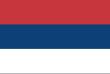 The flag of Serbia