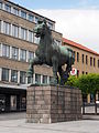 Den Jyske Hingst (The Jutlandic Stallion) bronze sculpture.
