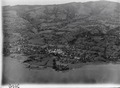 Oberägeri, historisches Luftbild von 1923, aufgenommen aus 500 Metern Höhe von Walter Mittelholzer