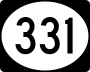Mississippi Highway 331 marker