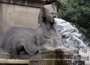 Sphinx of the Fontaine du Palmier (1808 and 1858)