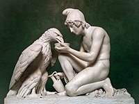 Ganymede Waters Zeus as an Eagle, Thorvaldsen Museum