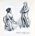 Image 9"Oh Edward! How can you?", a late-19th-century illustration from Sense and Sensibility (1811) by Jane Austen, a pioneer of the genre (from Romance novel)