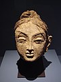 Head of a female, Ajina Tepe, Tajikistan, end of 7th century, early 8th century CE, National Museum of Antiquities of Tajikistan.[4]
