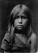 Hopi girl, photo by Edward S. Curtis (circa 1905)